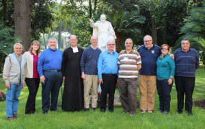Brother Vincent Pelletier (CIL staff member) and participants Heather Ruple, Brother Michael Livaudais, Brother James Joost, Brother Fran Eells, Brother Stephen Markham, Brother Peter Iorlano, Brother Len Rhoades, Maryann Donohue-Lynch, and Brother Alan Parham