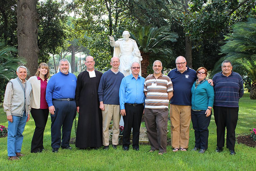Brother Vincent Pelletier (CIL staff member) and participants Heather Ruple, Brother Michael Livaudais, Brother James Joost, Brother Fran Eells, Brother Stephen Markham, Brother Peter Iorlano, Brother Len Rhoades, Maryann Donohue-Lynch, and Brother Alan Parham