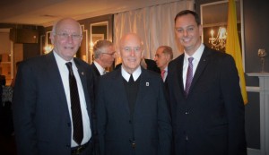 From left: His Excellency, Michael Ruck, Brother Peter Bray, FSC, and Mr. John Schlageter. Courtesy Bethlehem University Foundation
